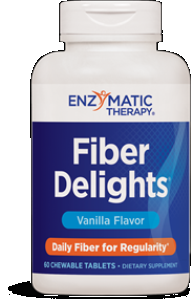 Fiber Delights (Vanilla 60 chew tabs) Enzymatic Therapy
